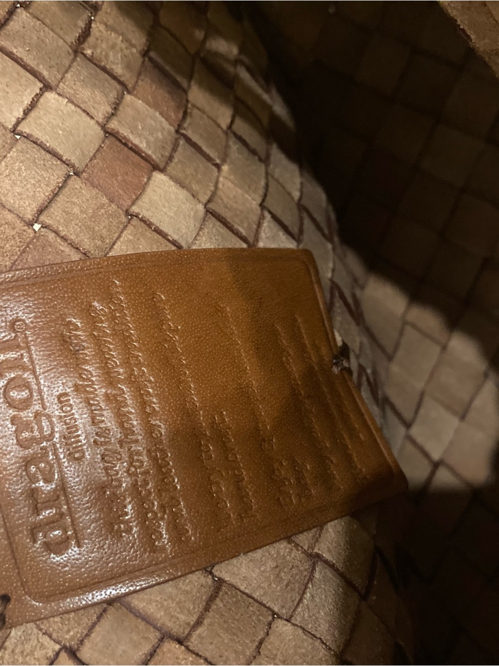 Dragon Diffusion Woven Shoulder Bag in Chestnut Brown 8943 - Picture 14 of 14